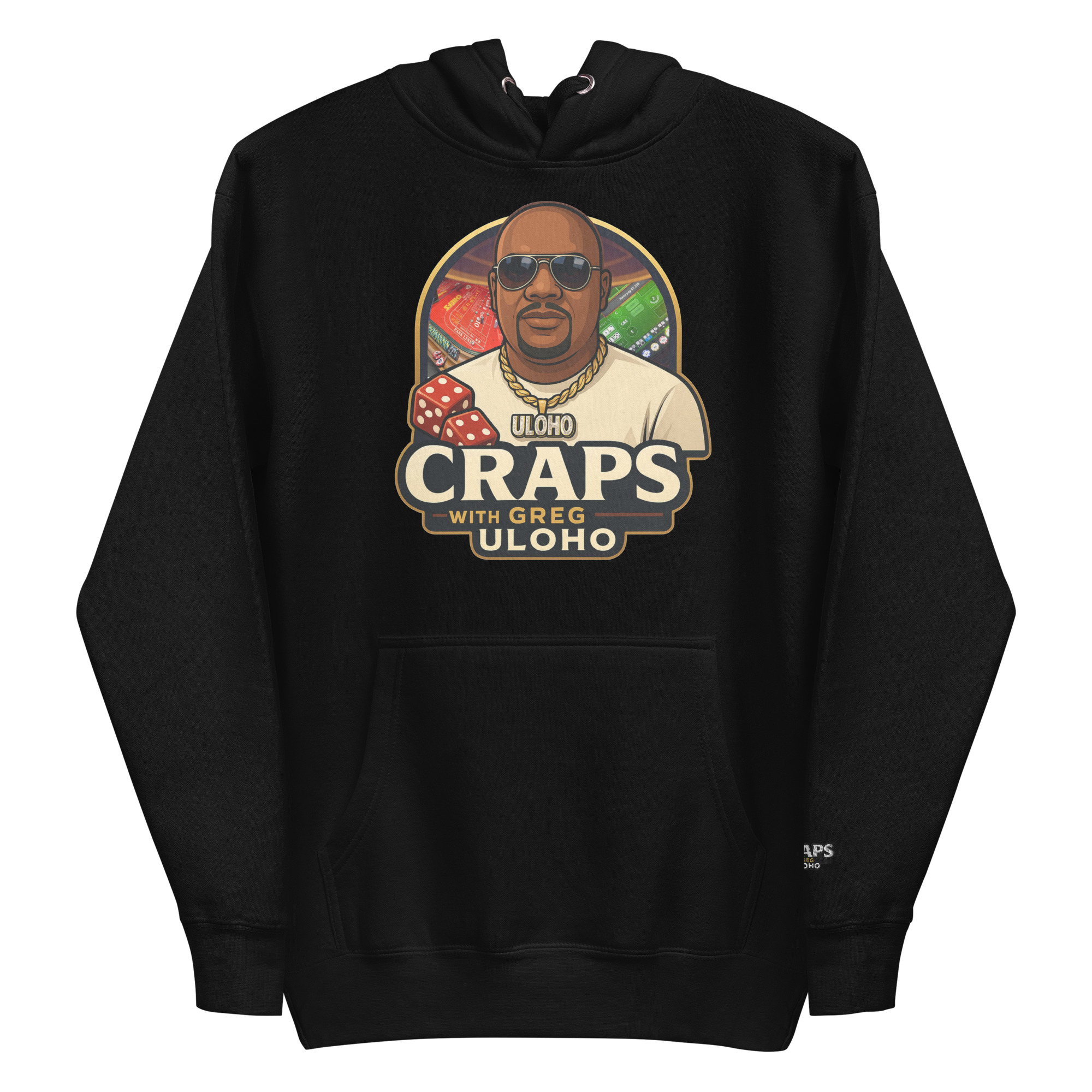 Craps Black Hoodie